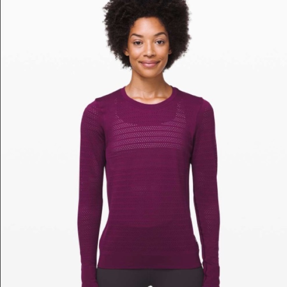 lululemon athletica Purple Long Sleeve Top
